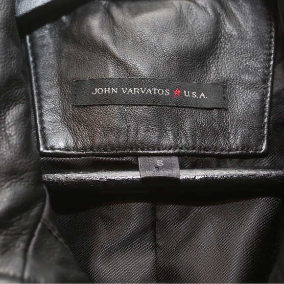 John Varvatos Dounle-Zip Leather Jacket - Picture 3 of 6
